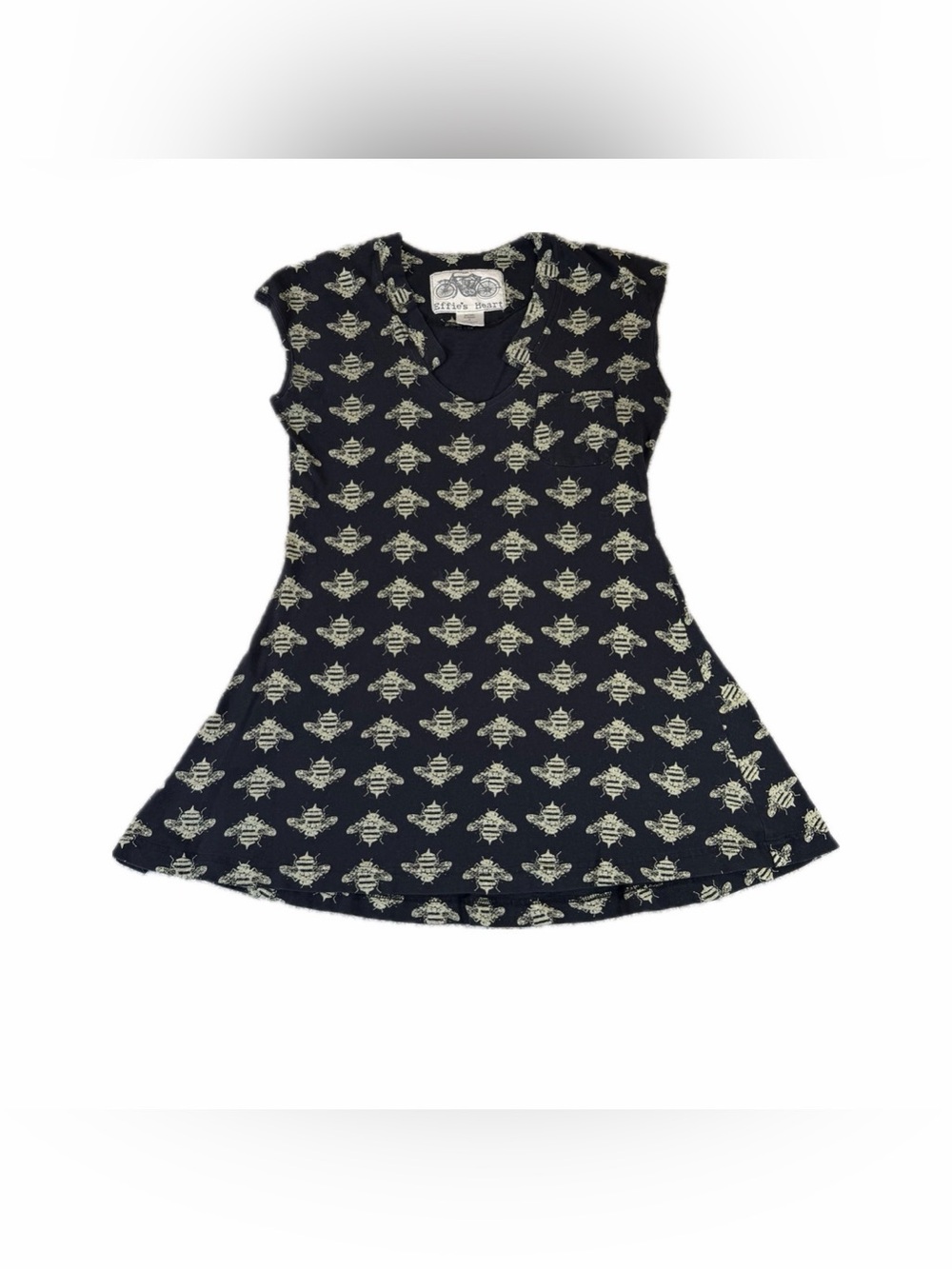 Effie's Heart Mary Mini A-line Dress Bumblebee Pattern Size M
